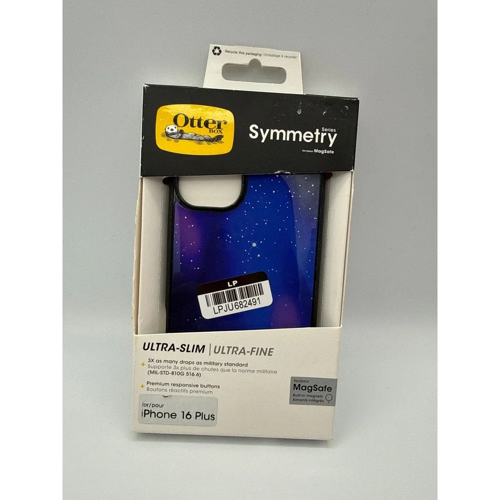 OtterBox Symmetry iPhone16 Plus Case Purple Stardust New MagSafe Slim Protective